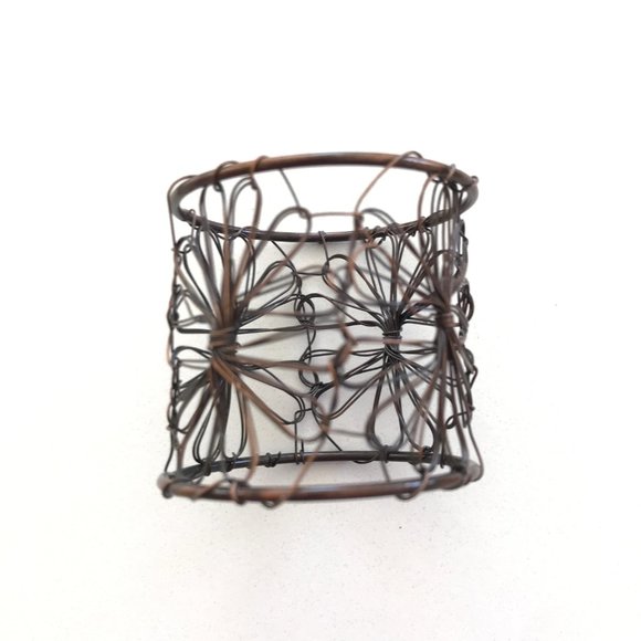 (Set of x4) Pier 1 Imports - Vintage Boho Wire Napkin Rings - Picture 3 of 7
